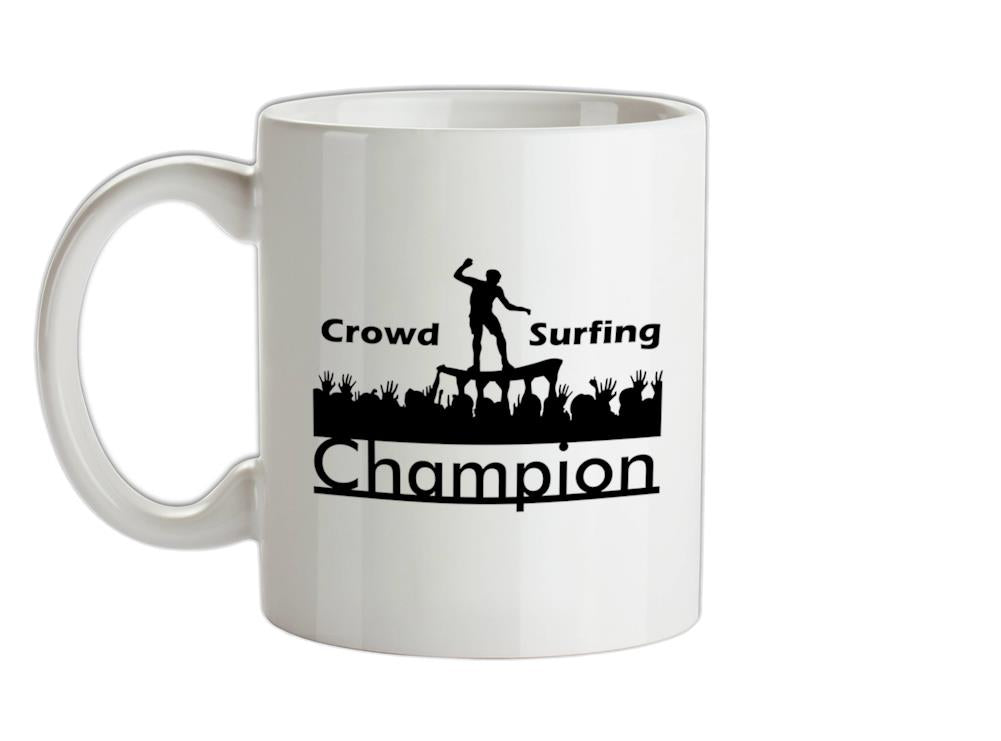 Crowd Surfing Champion Ceramic Mug