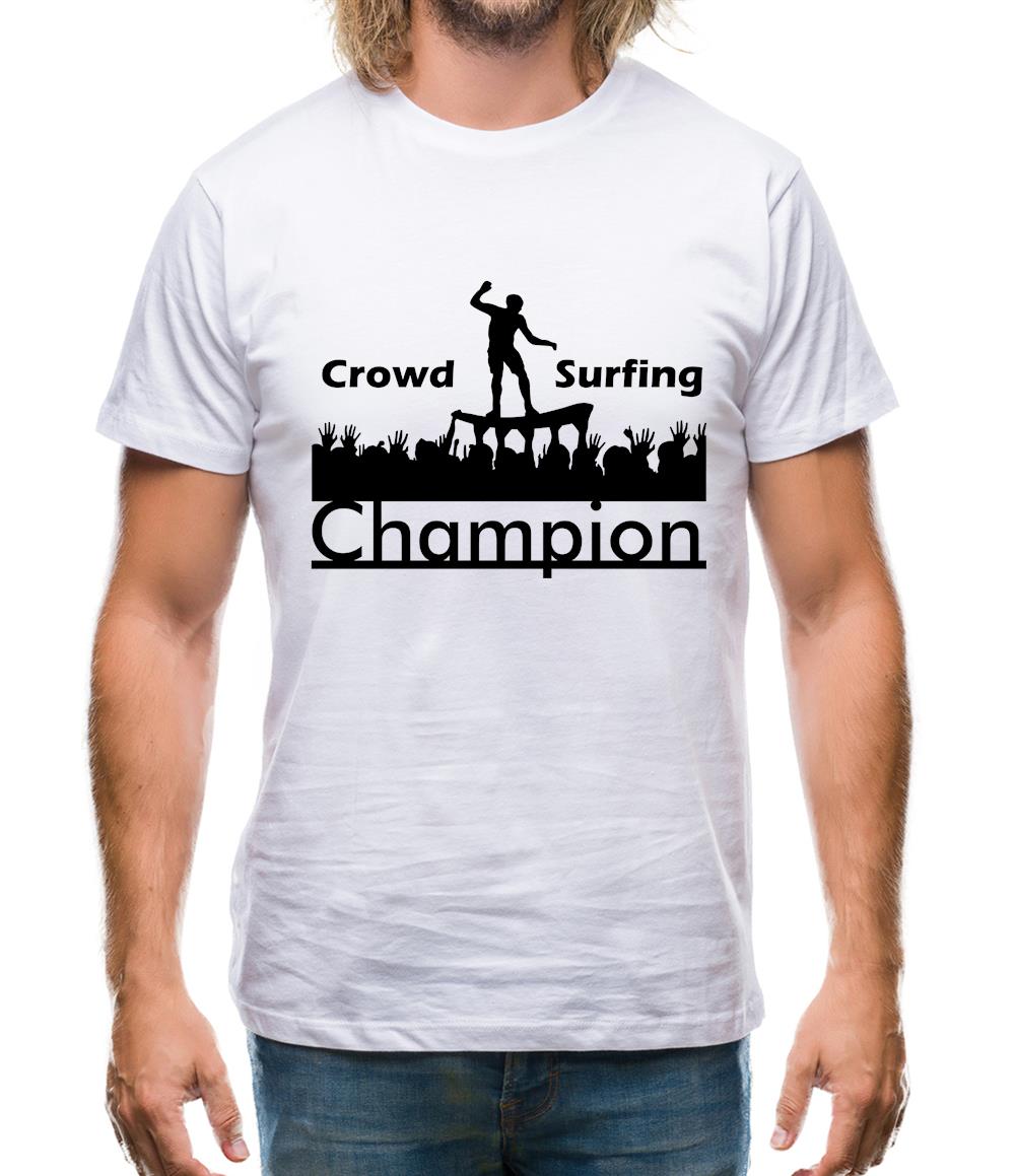 Crowd Surfing Champion Mens T-Shirt