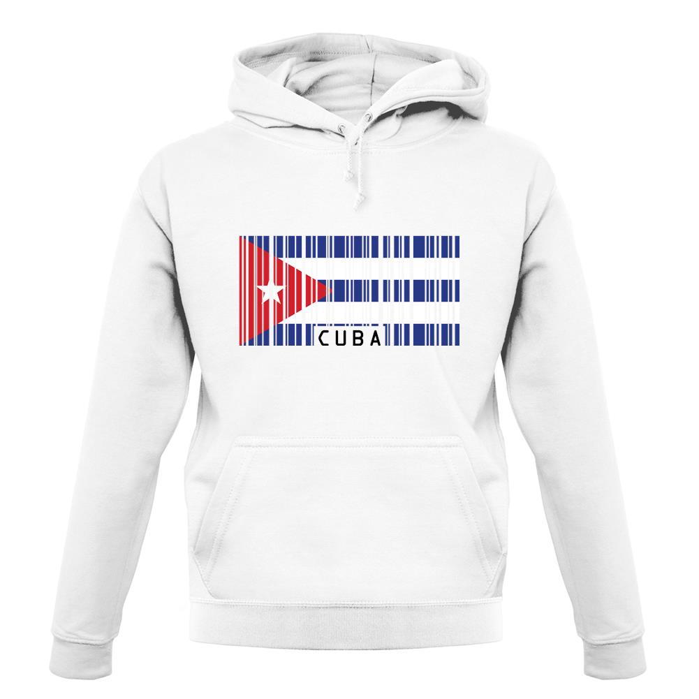 Cuba Barcode Style Flag unisex hoodie