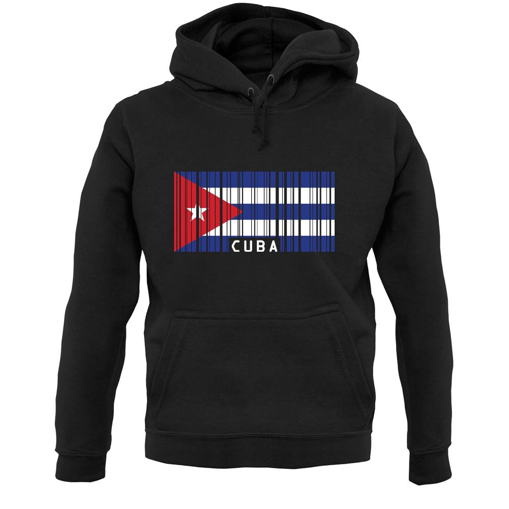 Cuba Barcode Style Flag Unisex Hoodie