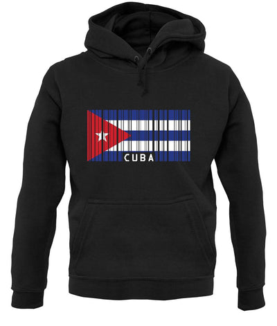 Cuba Barcode Style Flag unisex hoodie