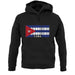 Cuba Barcode Style Flag unisex hoodie