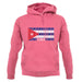 Cuba Barcode Style Flag unisex hoodie