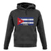 Cuba Barcode Style Flag unisex hoodie