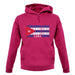 Cuba Barcode Style Flag unisex hoodie