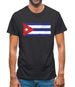 Cuba Grunge Style Flag Mens T-Shirt
