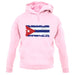 Cuba Grunge Style Flag unisex hoodie
