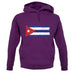 Cuba Grunge Style Flag unisex hoodie