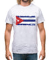 Cuba Grunge Style Flag Mens T-Shirt
