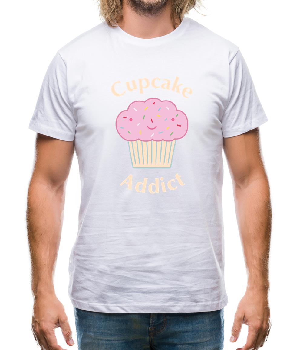 Cupcake Addict Mens T-Shirt