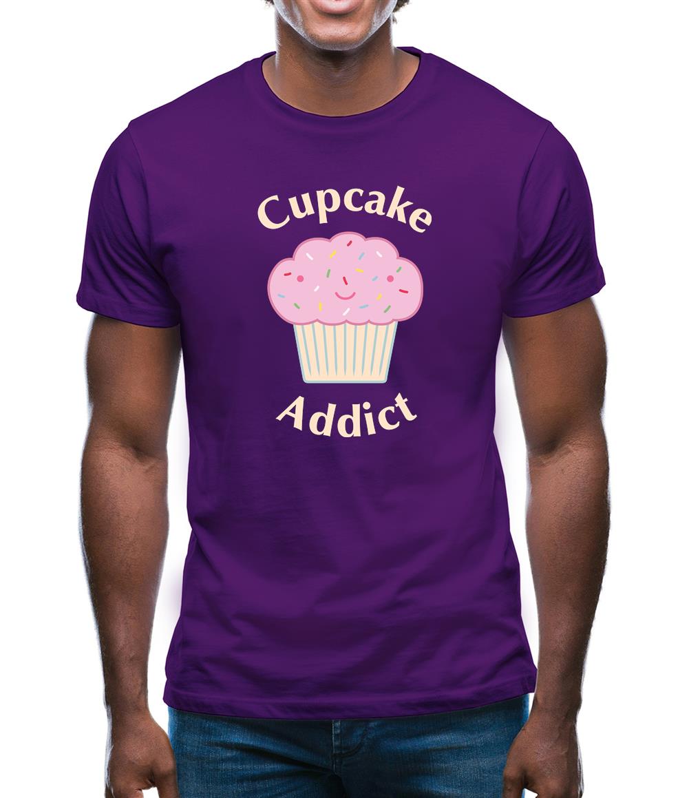 Cupcake Addict Mens T-Shirt