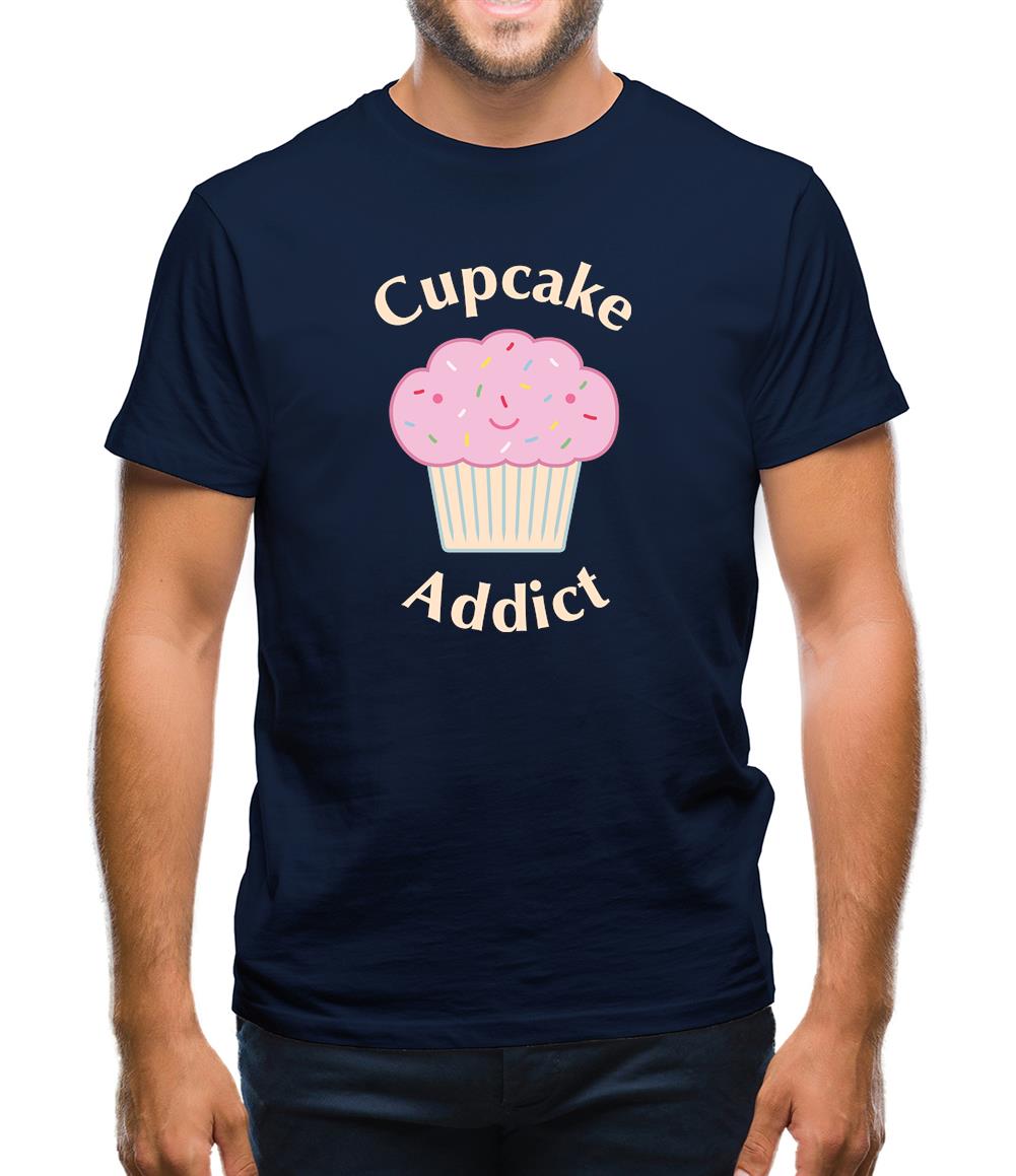 Cupcake Addict Mens T-Shirt