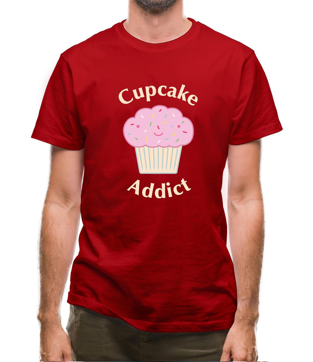 Cupcake Addict Mens T-Shirt
