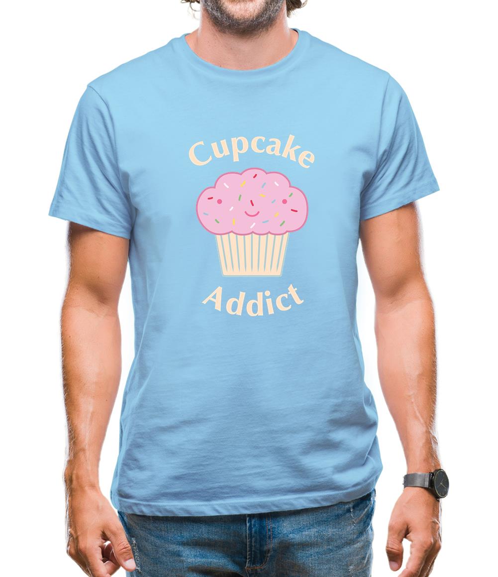 Cupcake Addict Mens T-Shirt
