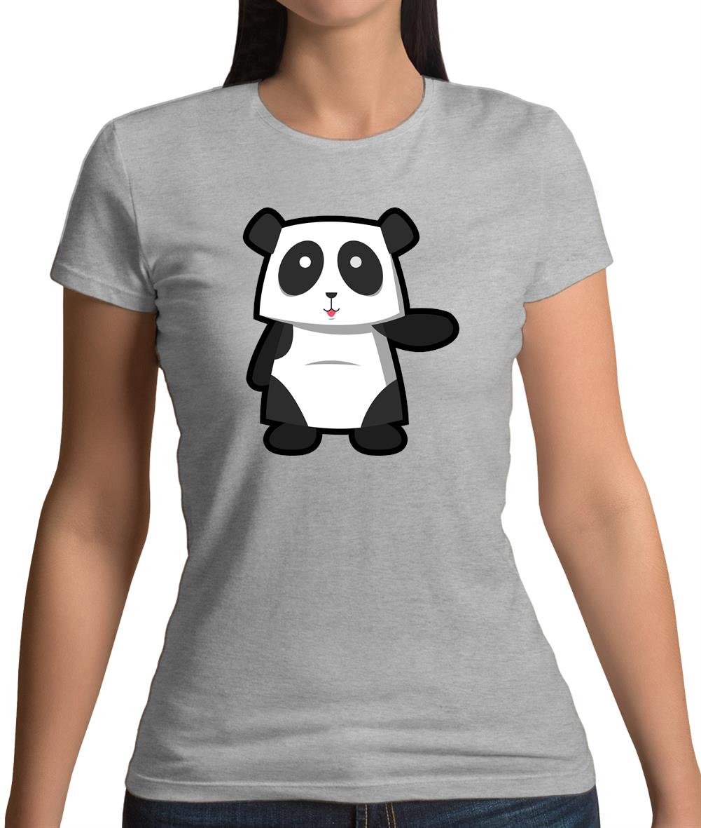 Cute Panda Womens T-Shirt