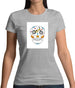 Cycle Day Of Dead Womens T-Shirt