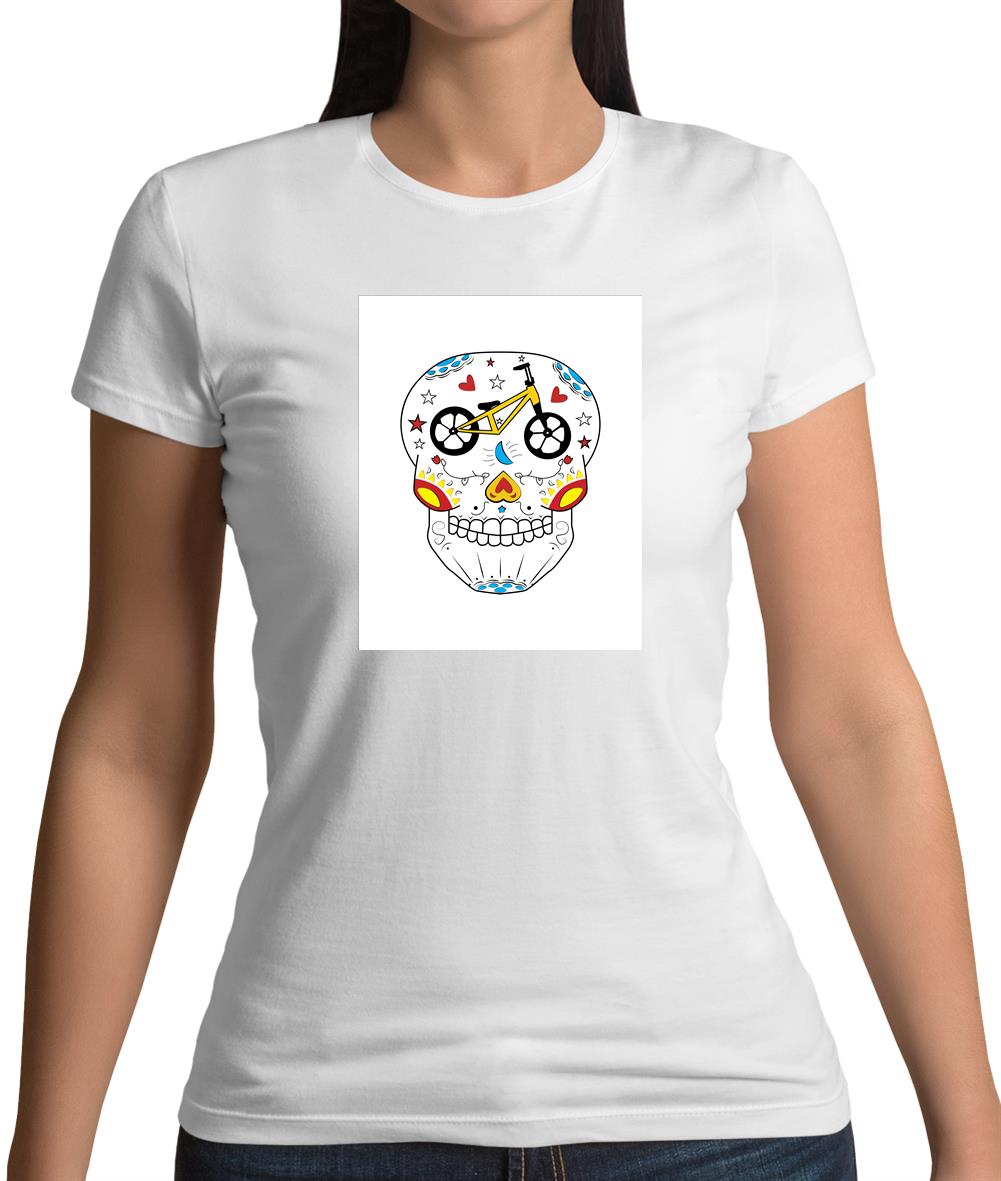 Cycle Day Of Dead Womens T-Shirt