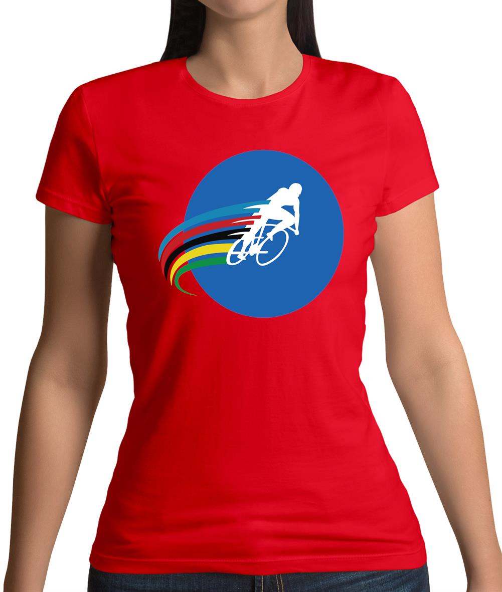 Cycling Stripes Womens T-Shirt