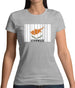 Cyprus Barcode Style Flag Womens T-Shirt