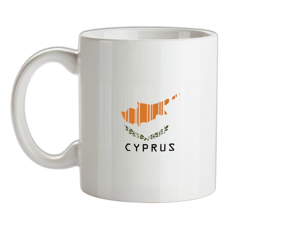 Cyprus Barcode Style Flag Ceramic Mug