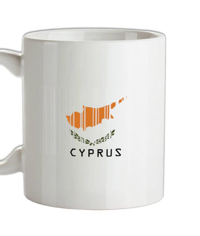 Cyprus Barcode Style Flag Ceramic Mug