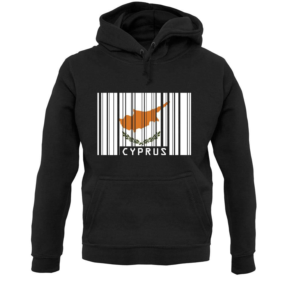 Cyprus Barcode Style Flag Unisex Hoodie