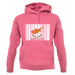 Cyprus Barcode Style Flag unisex hoodie