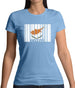 Cyprus Barcode Style Flag Womens T-Shirt