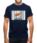 Cyprus Barcode Style Flag Mens T-Shirt