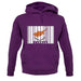 Cyprus Barcode Style Flag unisex hoodie