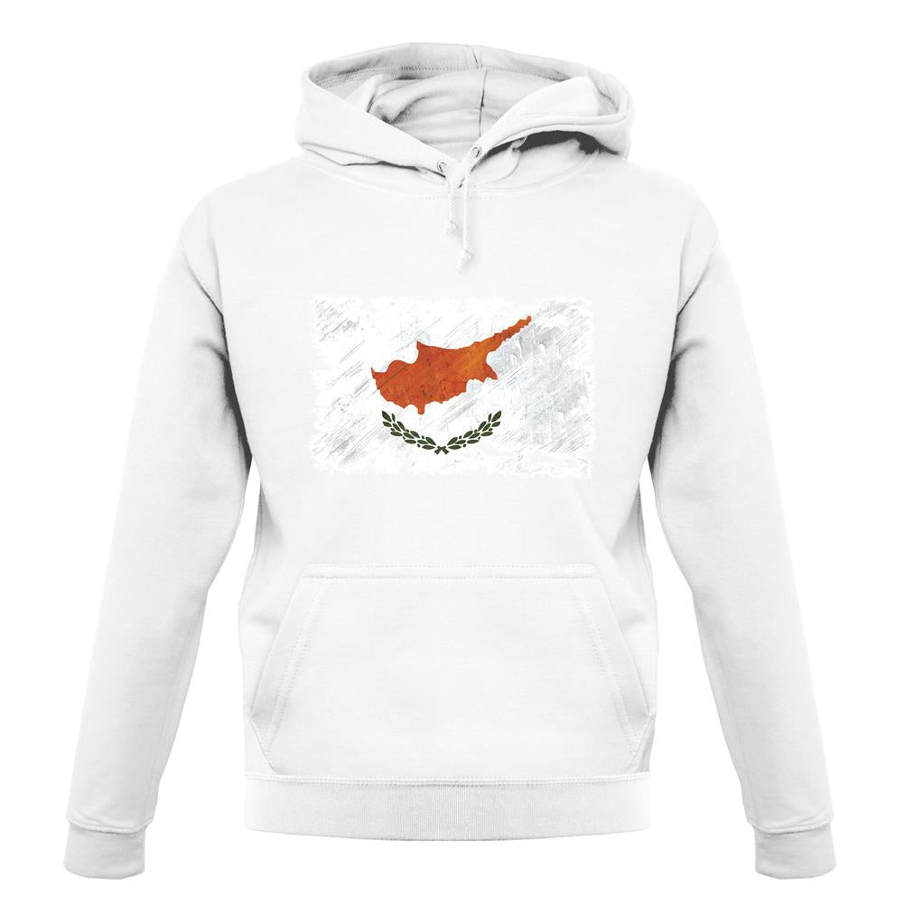 Cyprus Grunge Style Flag unisex hoodie