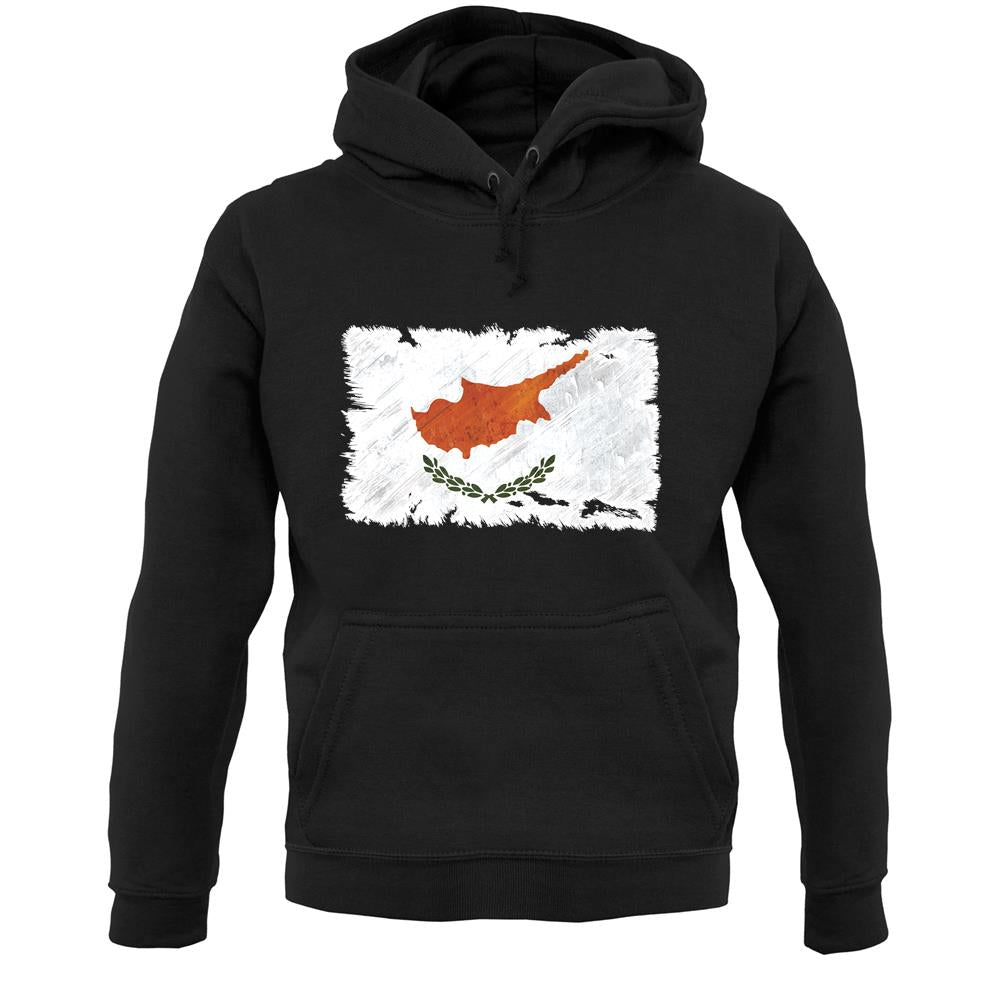 Cyprus Grunge Style Flag Unisex Hoodie