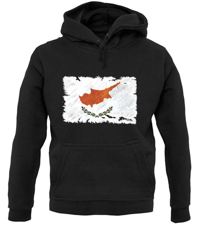 Cyprus Grunge Style Flag unisex hoodie