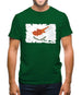 Cyprus Grunge Style Flag Mens T-Shirt