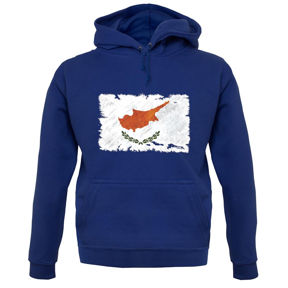 Cyprus Grunge Style Flag unisex hoodie