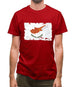 Cyprus Grunge Style Flag Mens T-Shirt