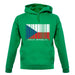 Czech Republic  Barcode Style Flag unisex hoodie