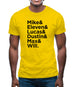 Mike, Eleven, Lucas, Dustin, Max, Will Mens T-Shirt