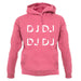 Dj Dj Dj Dj unisex hoodie