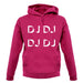 Dj Dj Dj Dj unisex hoodie