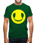 Dj Headphone Smiley Face Mens T-Shirt