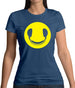 Dj Headphone Smiley Face Womens T-Shirt