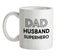 Dad Husband Superhero Ceramic Mug