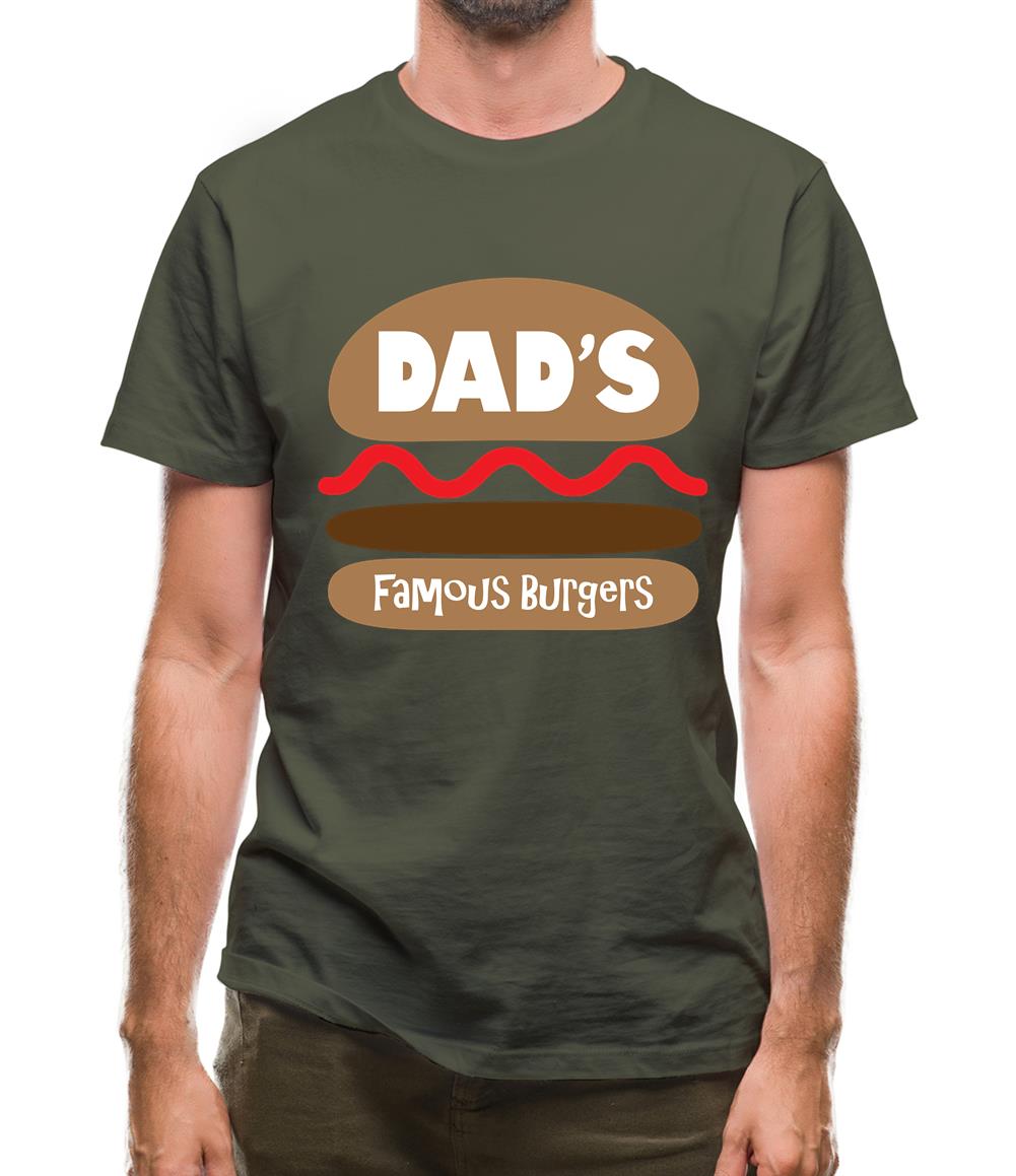 Dad's Famous Burgers Mens T-Shirt