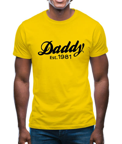 Daddy Est. 1981 Mens T-Shirt