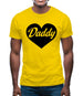 Heart Daddy Mens T-Shirt
