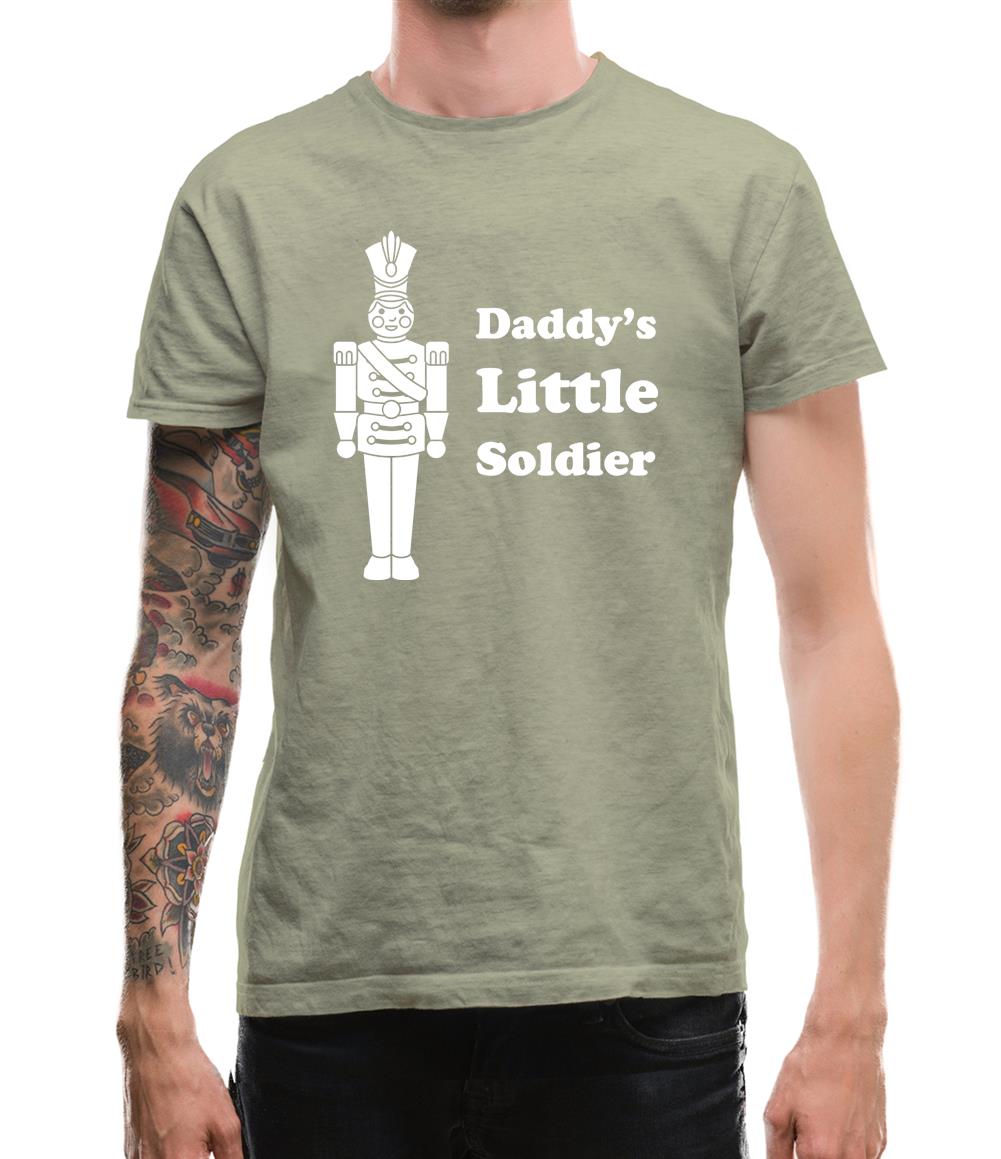 Daddy's Little Soldier Mens T-Shirt
