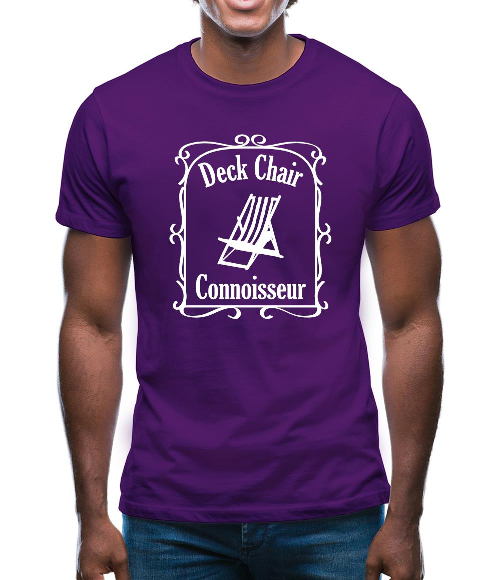 Deck Chair Connoisseur Mens T-Shirt