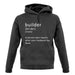 Builder Definition unisex hoodie