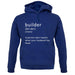 Builder Definition unisex hoodie